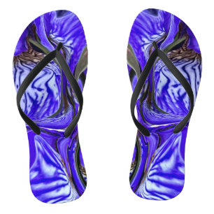 Chanclas Flor de iris púrpura