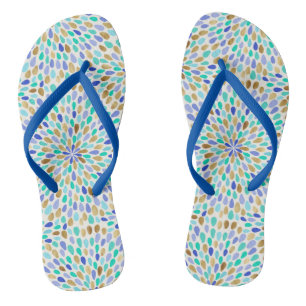 Chanclas Flor de oro azul de verano