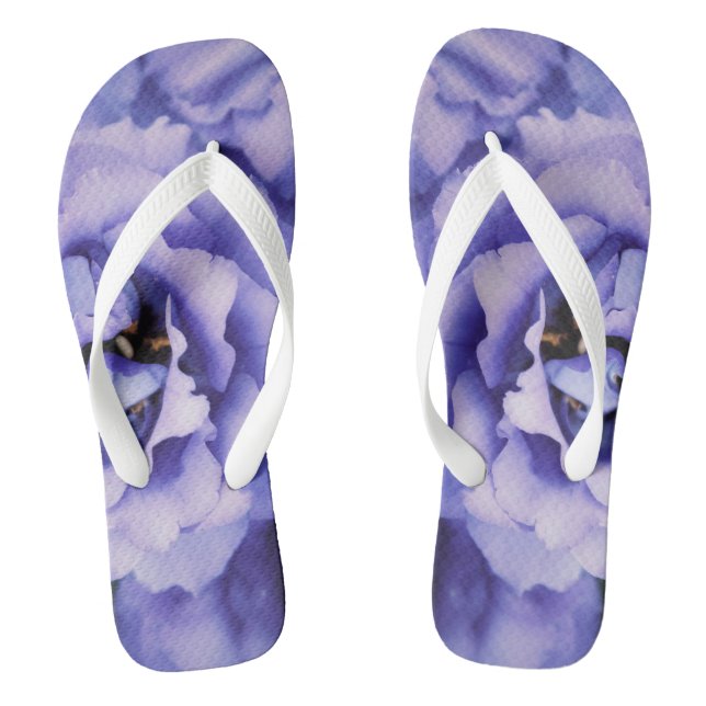 Chanclas Flor de perwinkle de bonito (Plantilla)