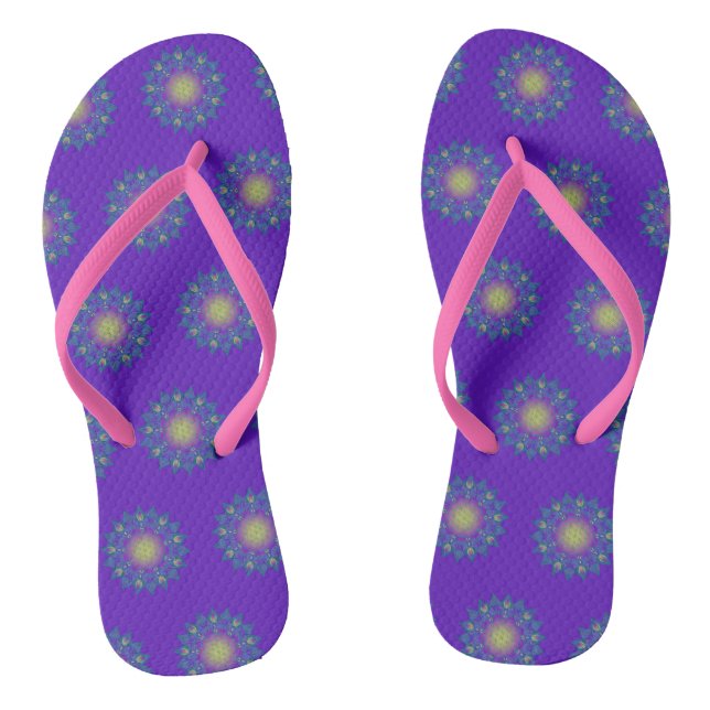Chanclas Flor de vida - Mandala india 3 (Plantilla)