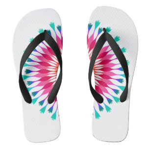 Chanclas Flor Lotus blanca y rosa
