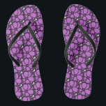 Chanclas Flor púrpura<br><div class="desc">Éste es un dibujo original que se ha explorado y se ha limpiado para la reproducción</div>
