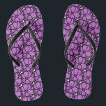 Chanclas Flor púrpura<br><div class="desc">Éste es un dibujo original que se ha explorado y se ha limpiado para la reproducción</div>