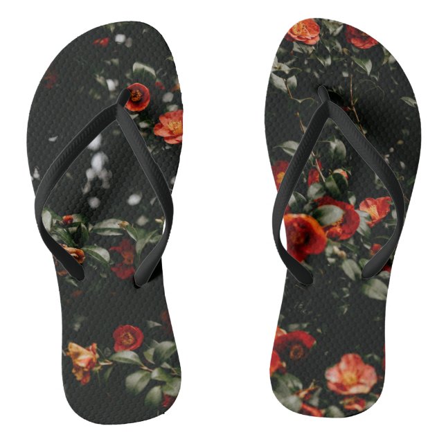 Chanclas Flor roja  (Plantilla)