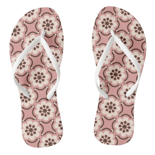 Chanclas Flor rosa (Plantilla)
