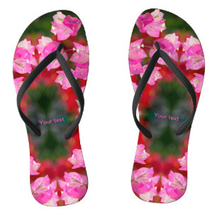 Chanclas Flor rosa de Bougainvillea