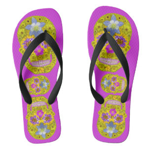 Chanclas Flor Skull 3