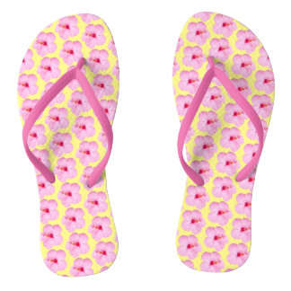 Chanclas Flor tropical Hibiscus rosa