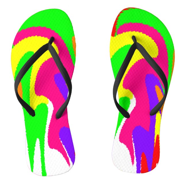 Chanclas "Floral Arcoíris"   (Plantilla)