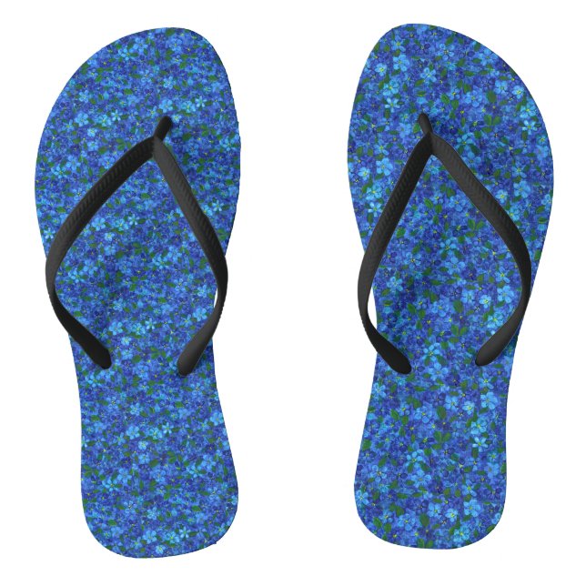 Chanclas Floral azul (Plantilla)