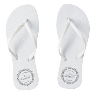 Chanclas Floral casada personalizada  Flip Flops
