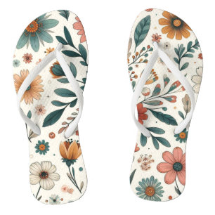 Chanclas Floral Pastel de flores