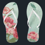 Chanclas Floral Retro Bonito Chintz para Damas de Honor Bod<br><div class="desc">Sandalias a juego para Damas de Honor, Dama de Honor, para una boda al aire libre, en un jardín o en la playa. No lastiman los pies y establecen el ambiente para toda la boda. Estilo moderno, precioso diseño retro de peonías estilizadas en colores brillantes y frescos, especialmente perfectas para...</div>