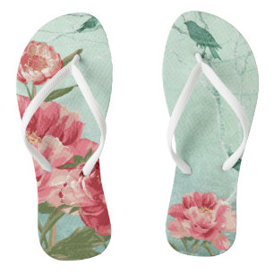Chanclas Floral Retro Bonito Chintz para Damas de Honor Bod