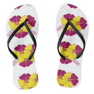 Chanclas flores