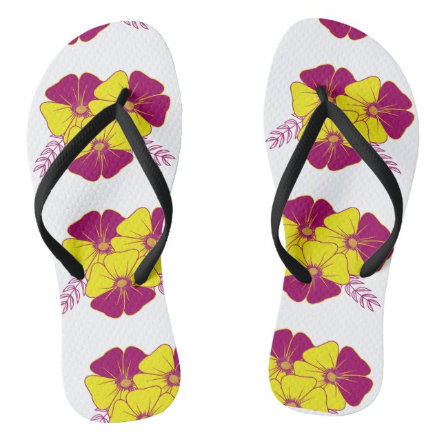 Chanclas flores (Plantilla)