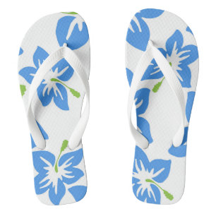 Chanclas Flores Azules 