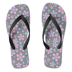 Chanclas Flores Brillantes