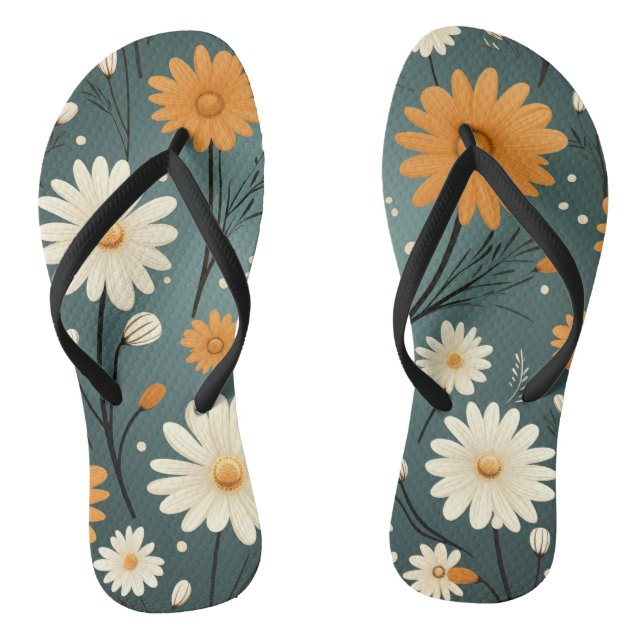 Chanclas Flores cortas flechas de labio (Plantilla)