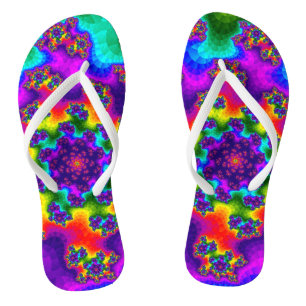 Chanclas Flores de arcoiris