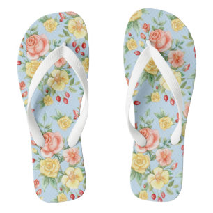 Chanclas Flores de colores
