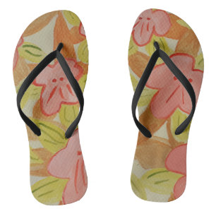 Chanclas Flores de colores otoñales
