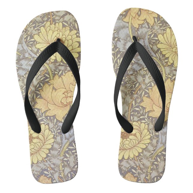 Chanclas Flores de crisantemo de William Morris (Plantilla)