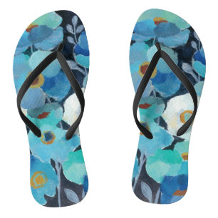 Chanclas Flores de índigo