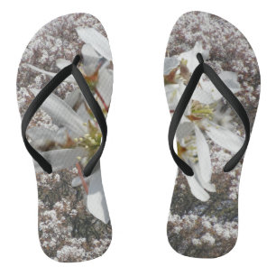 Chanclas Flores de lluvia por todas partes impresas