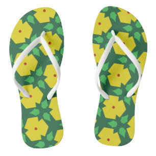 Chanclas Flores estilizadas Flip Flops