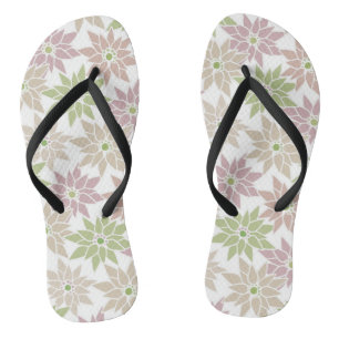 Chanclas Flores florales abstractas personalizado romántico