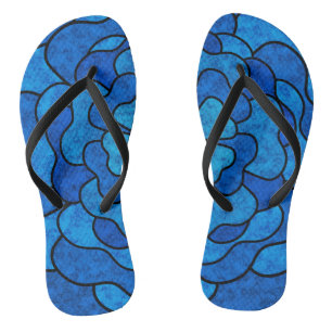 Chanclas Flores florales abstractas y sin soldadura color d