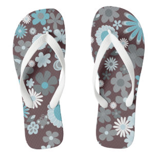 Chanclas Flores ilustrativas