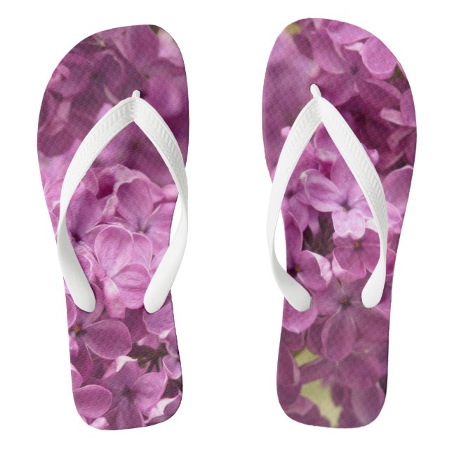 Chanclas Flores Lilacs Flip Flops (Plantilla)