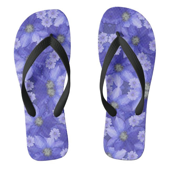 Chanclas Flores moradas (Plantilla)
