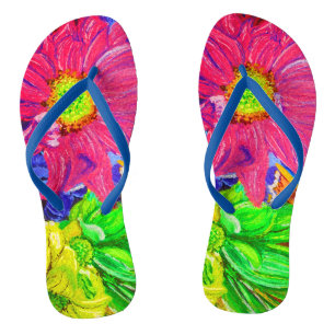 Chanclas Flores pastel alegres