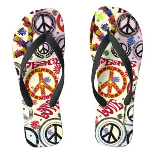 Chanclas Flores: paz y amor hippie