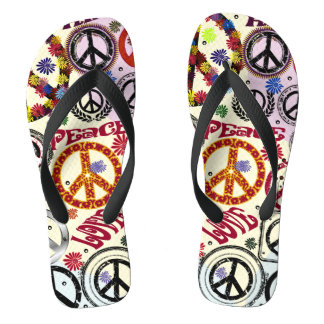 Chanclas Flores: paz y amor hippie