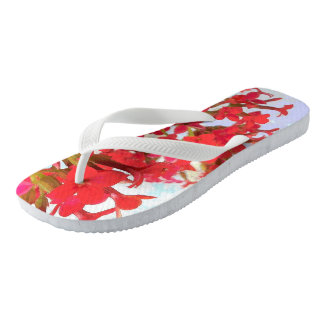 Chanclas Flores rojas de Kalanchoe