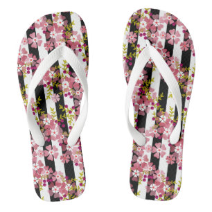 Chanclas Flores rosadas