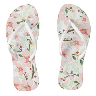 Chanclas Flores rosadas