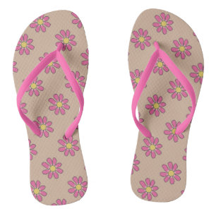 Chanclas Flores rosas