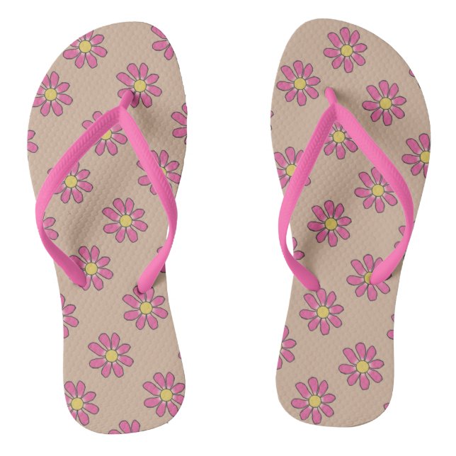 Chanclas Flores rosas (Plantilla)