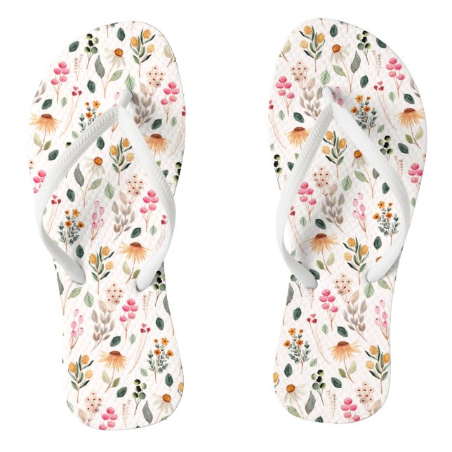 Chanclas Flores silvestres (Plantilla)