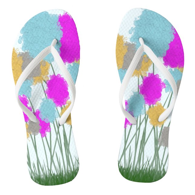 Chanclas Flores silvestres de bonito (Plantilla)