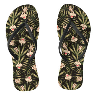 Chanclas Flores tropicales
