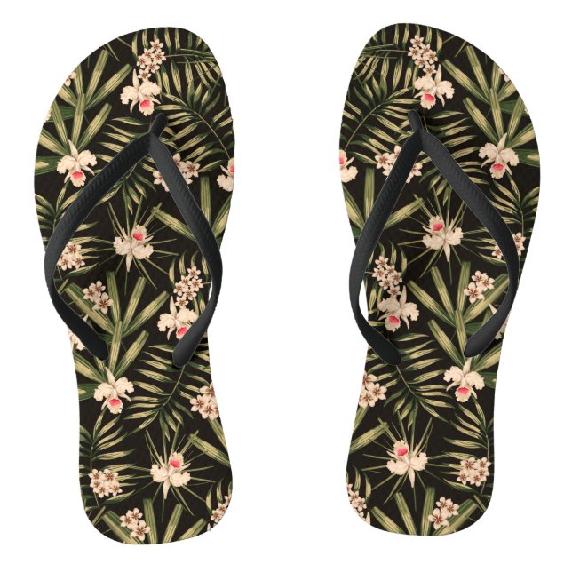 Chanclas Flores tropicales (Plantilla)
