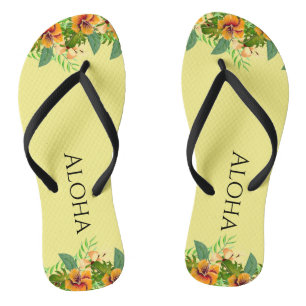 Chanclas Flores tropicales de Aloha