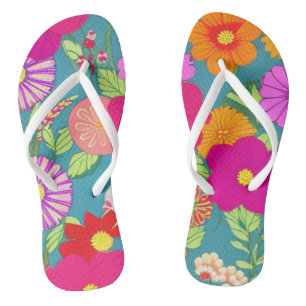 Chanclas Flores tropicales Flip Flops