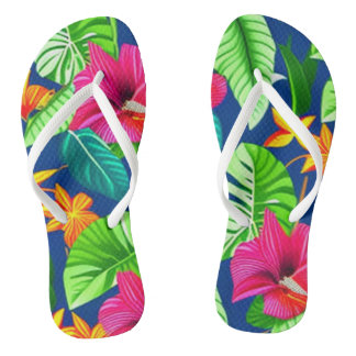 Chanclas Flores tropicales Flip Flops